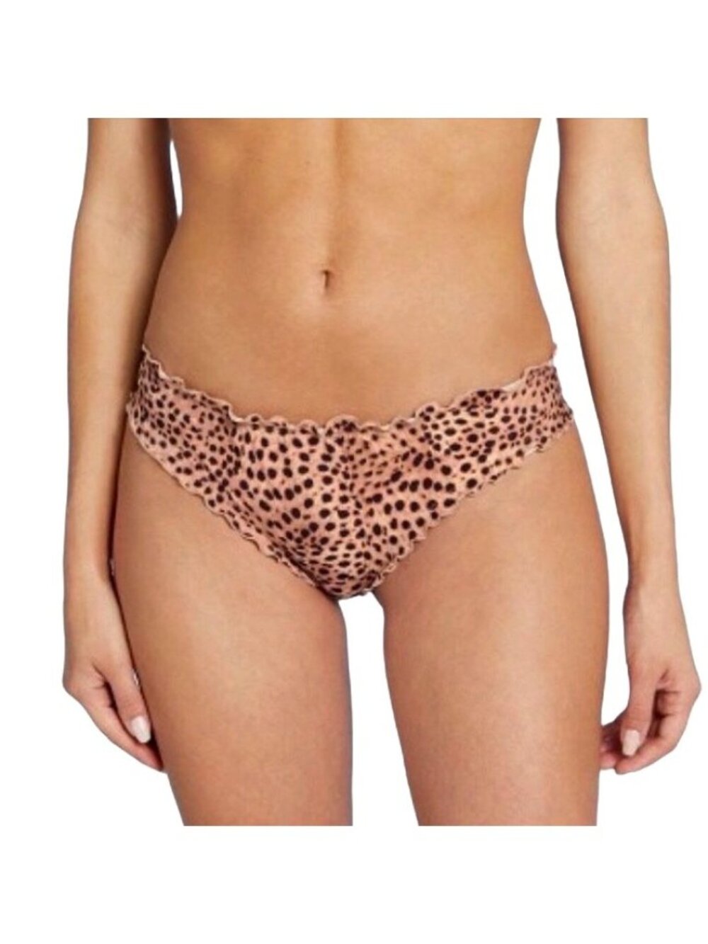Shade & Shore Animal Print High Leg Extra Cheeky Bikini Bottom Swim S M L XL